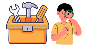 graphics showing tools and method