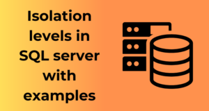 Isolation levels in SQL