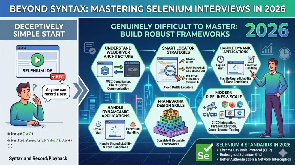 Why Selenium Interviews Require More Than Syntax Knowledge