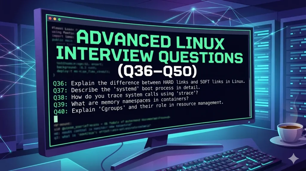 Advanced Linux Interview Questions (Q36–Q50)