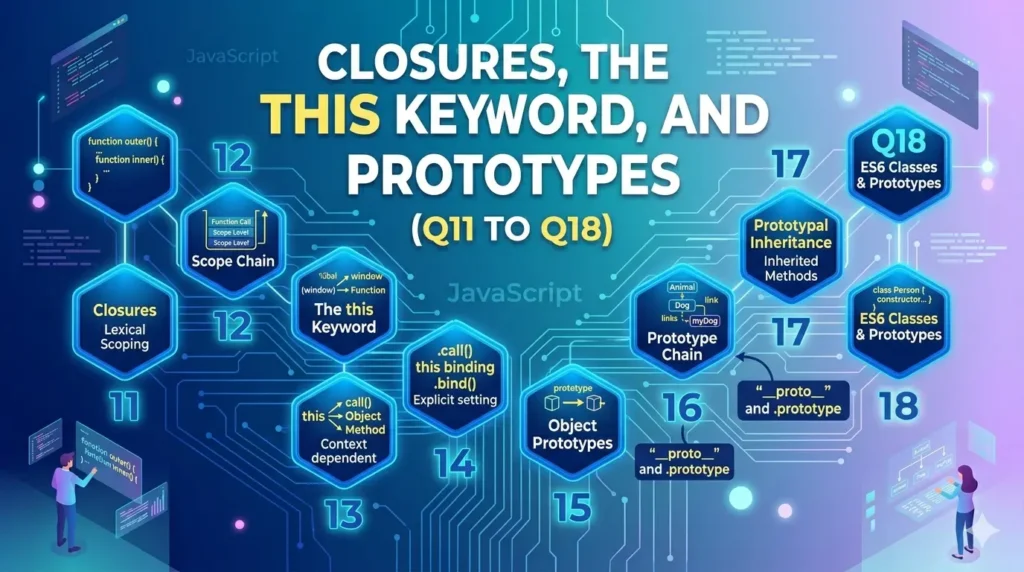 Closures, the this Keyword, and Prototypes (Q11 to Q18)