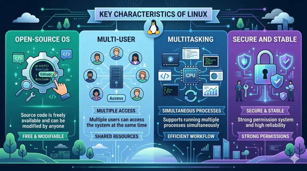 Key Characteristics of Linux