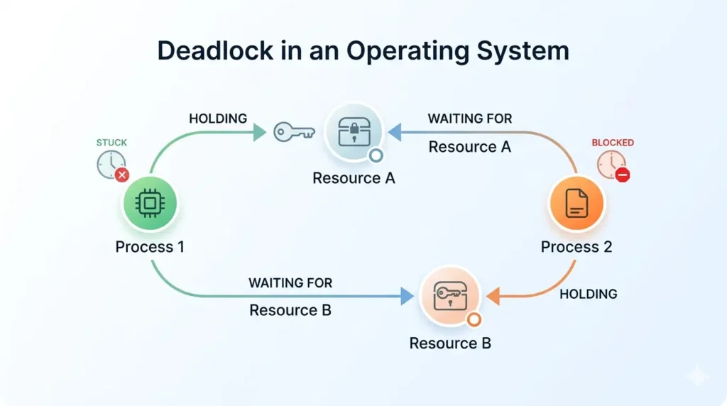 What is Deadlock in OS?