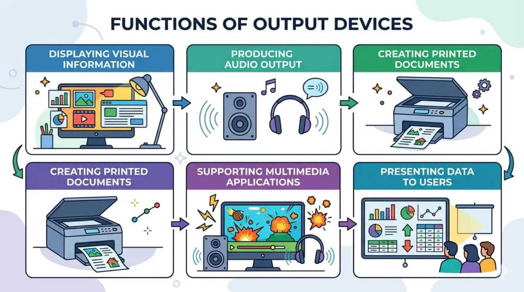 Functions of Output Devices
