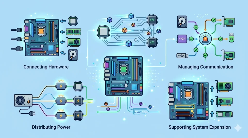 functions of motherboard