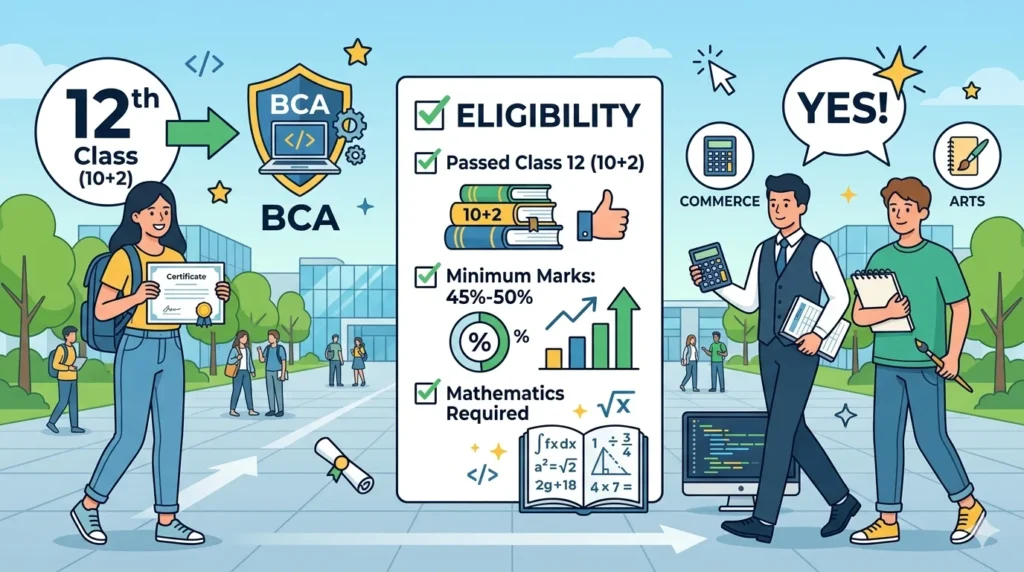 3. BCA Course After 12th, Eligibility