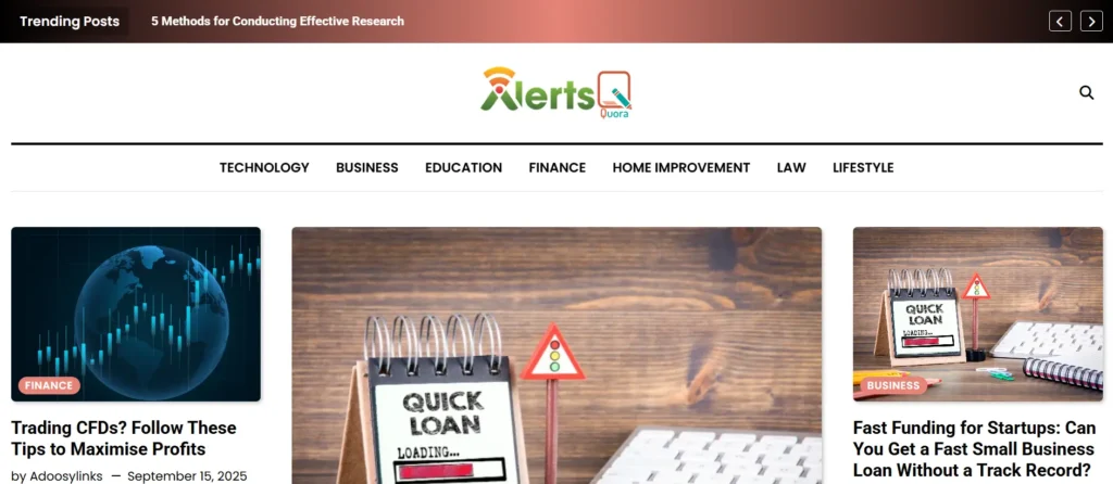 Home page of  Alertsquora.com
