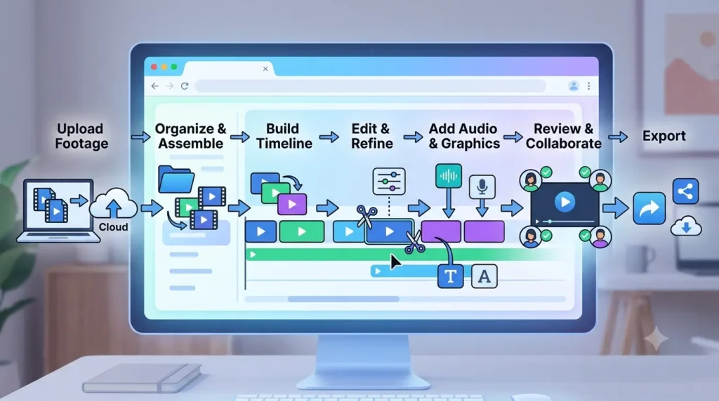 What Is an Online Video Editing Workflow?