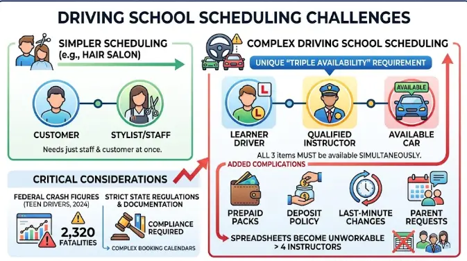 Driving School Scheduling Software