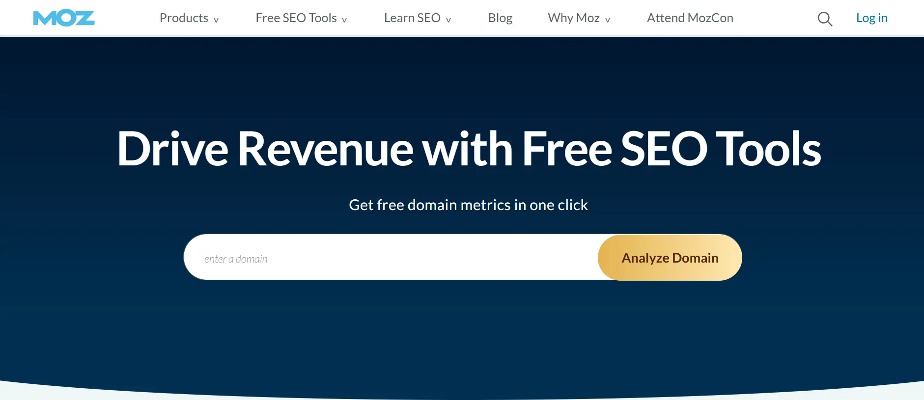 homepage of Moz Pro: