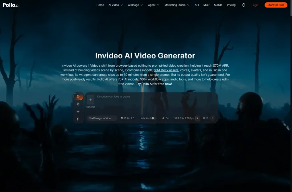 InVideo AI: Best for Script-to-Video Marketing Content